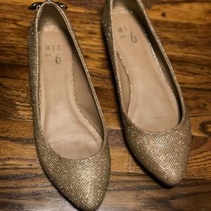 dsw glitter flats